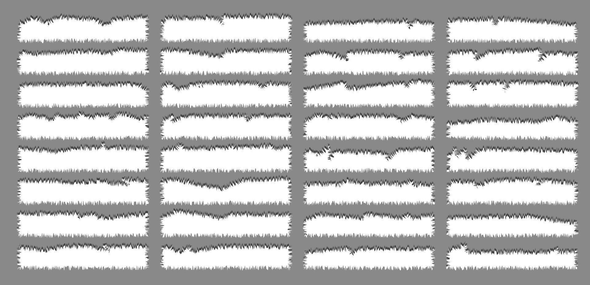 stukken van gescheurd wit Notitie papier verschillend vormen geïsoleerd Aan grijs achtergrond realistisch vector illustratie, kladblok gescheurd papier voor bericht Opmerking, bladzijde of banier en karton blanco gescheurd stuk stroken