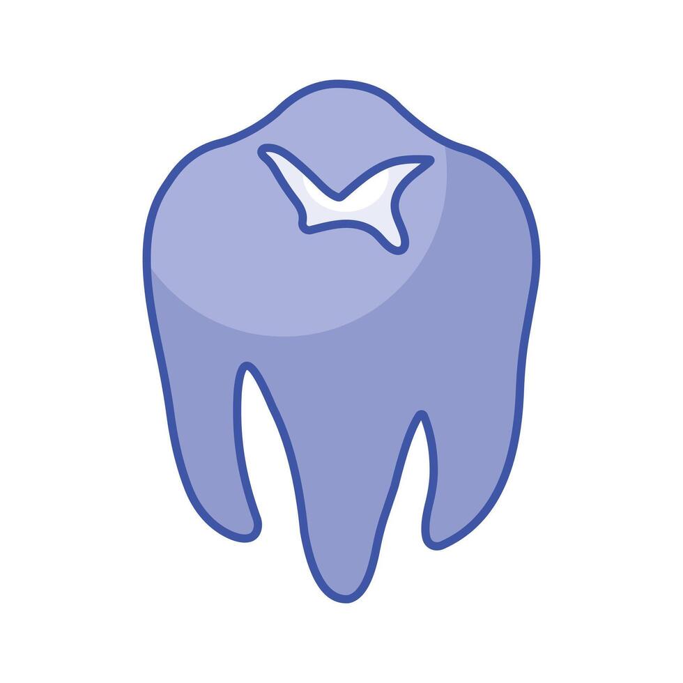 isometrische icoon van tand in modieus stijl, omhoog voor premie gebruik vector
