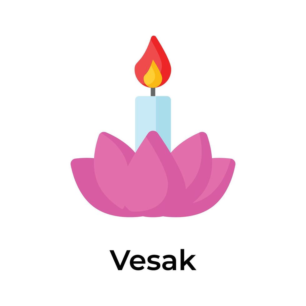 krijgen uw houden Aan deze prachtig ontworpen vesak icoon, klaar voor premie gebruik vector