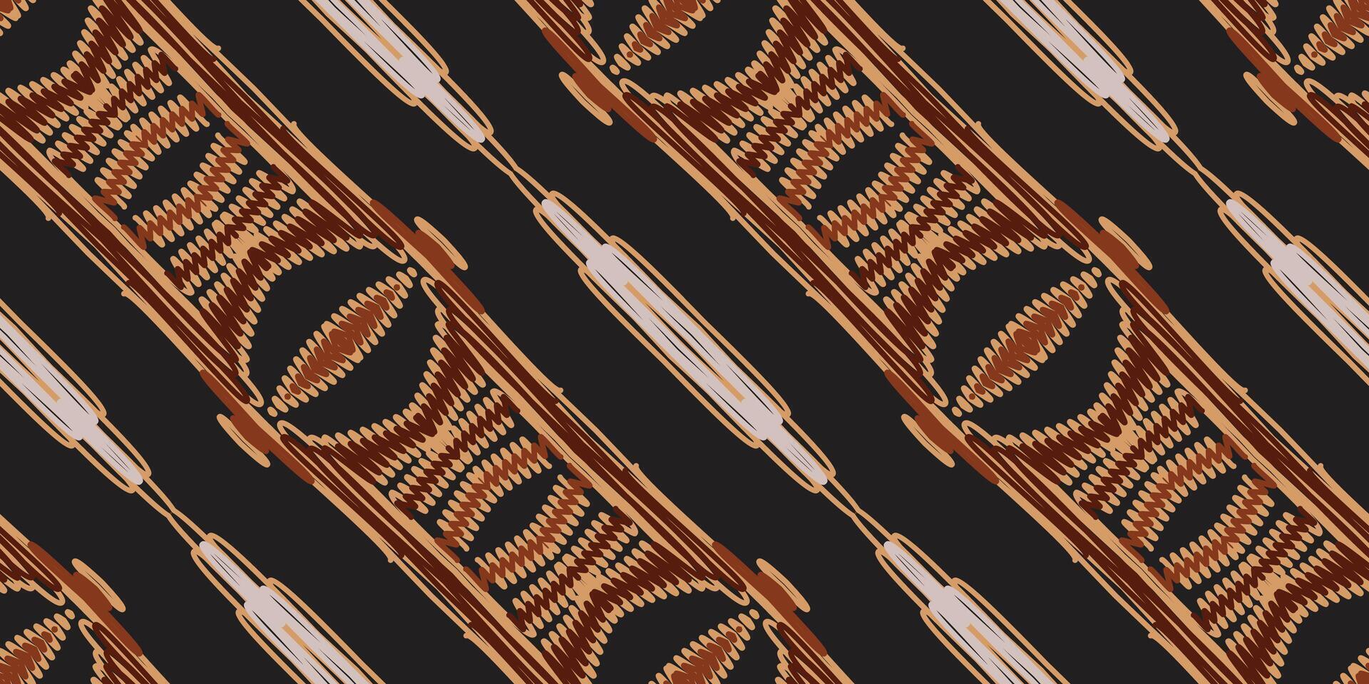 Afrikaanse ikat paisley borduurwerk. meetkundig etnisch oosters naadloos patroon traditioneel achtergrond. aztec stijl abstract vector illustratie. ontwerp voor textuur, kleding stof, kleding, inpakken, tapijt.