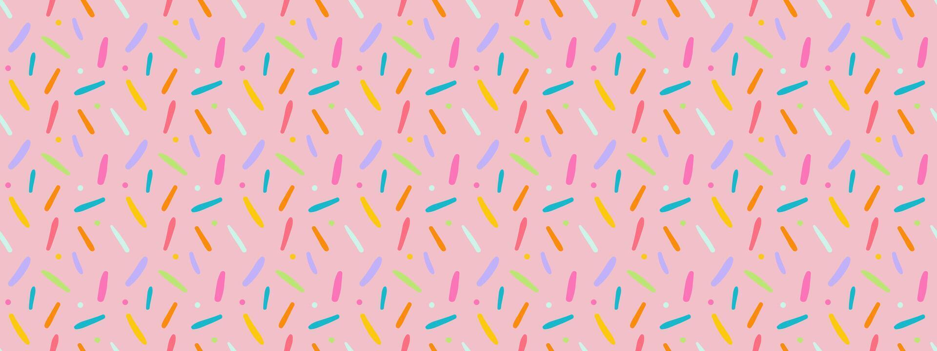 naadloos gemakkelijk bestrooi confetti Pasen snoep patroon. vector illustratie voor vakantie.