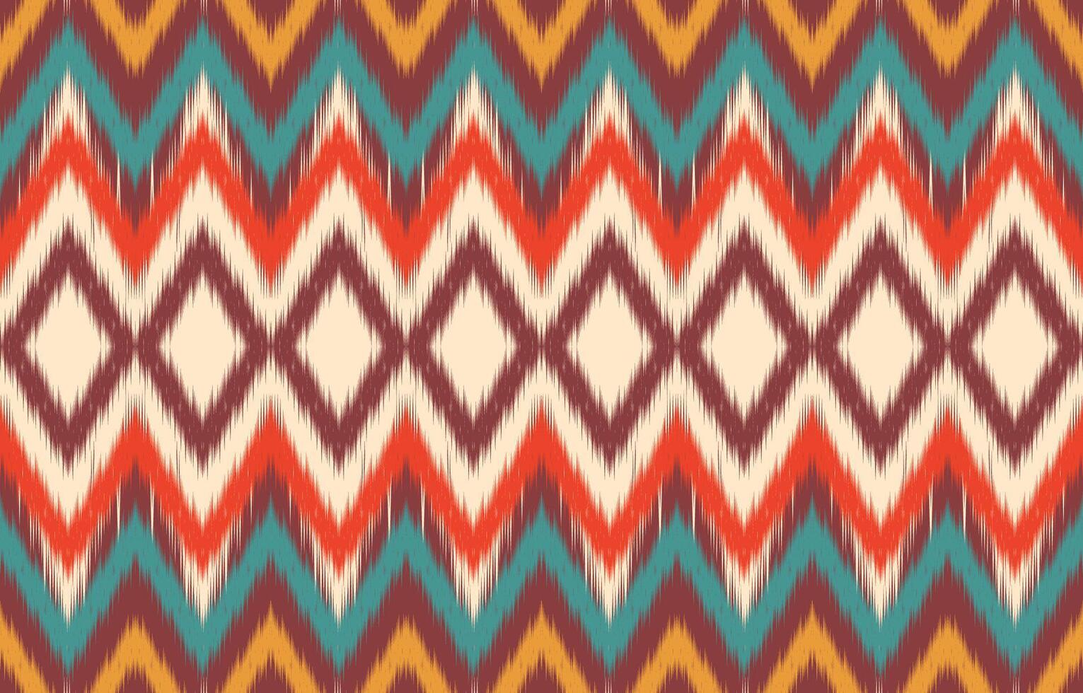 etnisch abstract ikat kunst. aztec ornament afdrukken. meetkundig etnisch patroon naadloos kleur oosters. ontwerp voor achtergrond ,gordijn, tapijt, behang, kleding, inpakken, batik, vector illustratie.