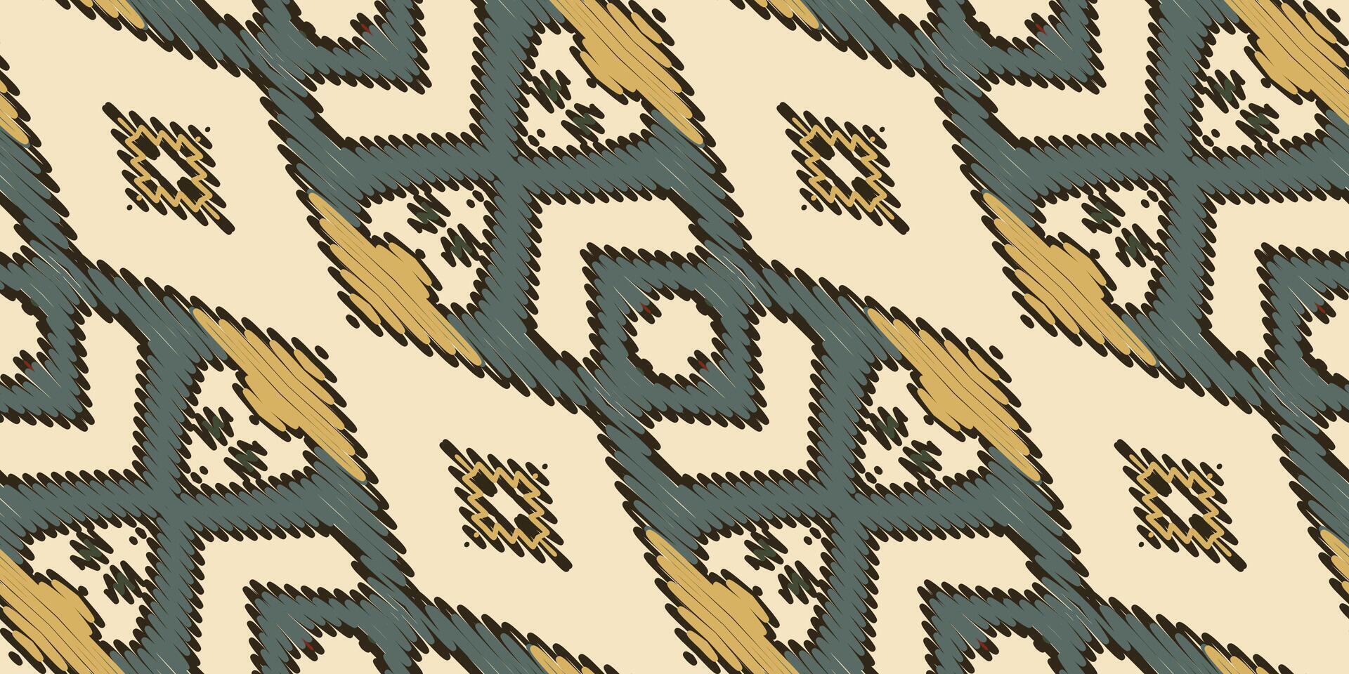ikat bloemen paisley borduurwerk Aan wit achtergrond.ikat etnisch oosters patroon traditioneel.azteken stijl abstract vector illustratie.ontwerp voor textuur,stof,kleding,verpakking,decoratie,sjaal,tapijt