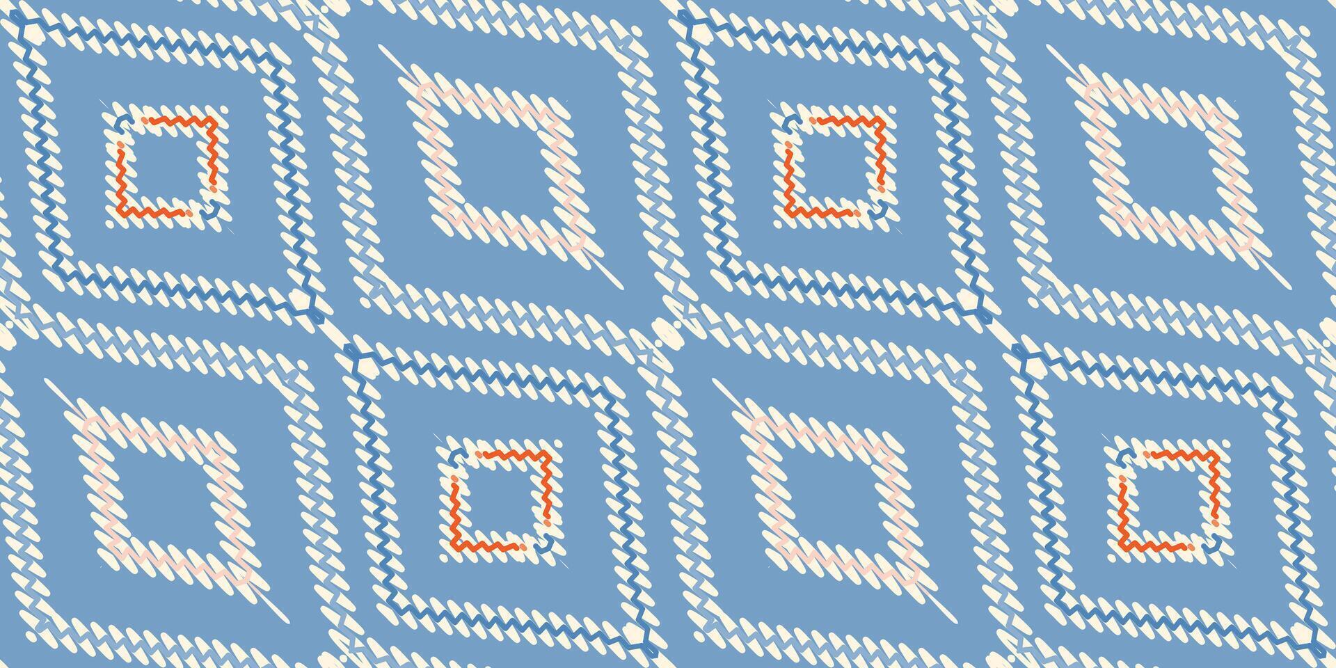 stropdas kleurstof patroon naadloos mughal architectuur motief borduurwerk, ikat borduurwerk vector ontwerp voor afdrukken grens borduurwerk oude Egypte