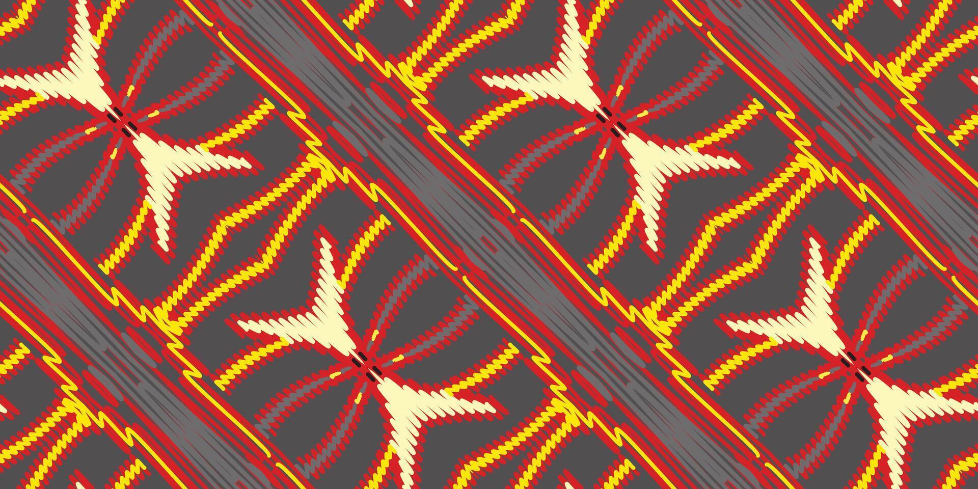 stropdas kleurstof patroon naadloos mughal architectuur motief borduurwerk, ikat borduurwerk vector ontwerp voor afdrukken structuur kleding stof Saree sari tapijt. Kurta vector patola Saree