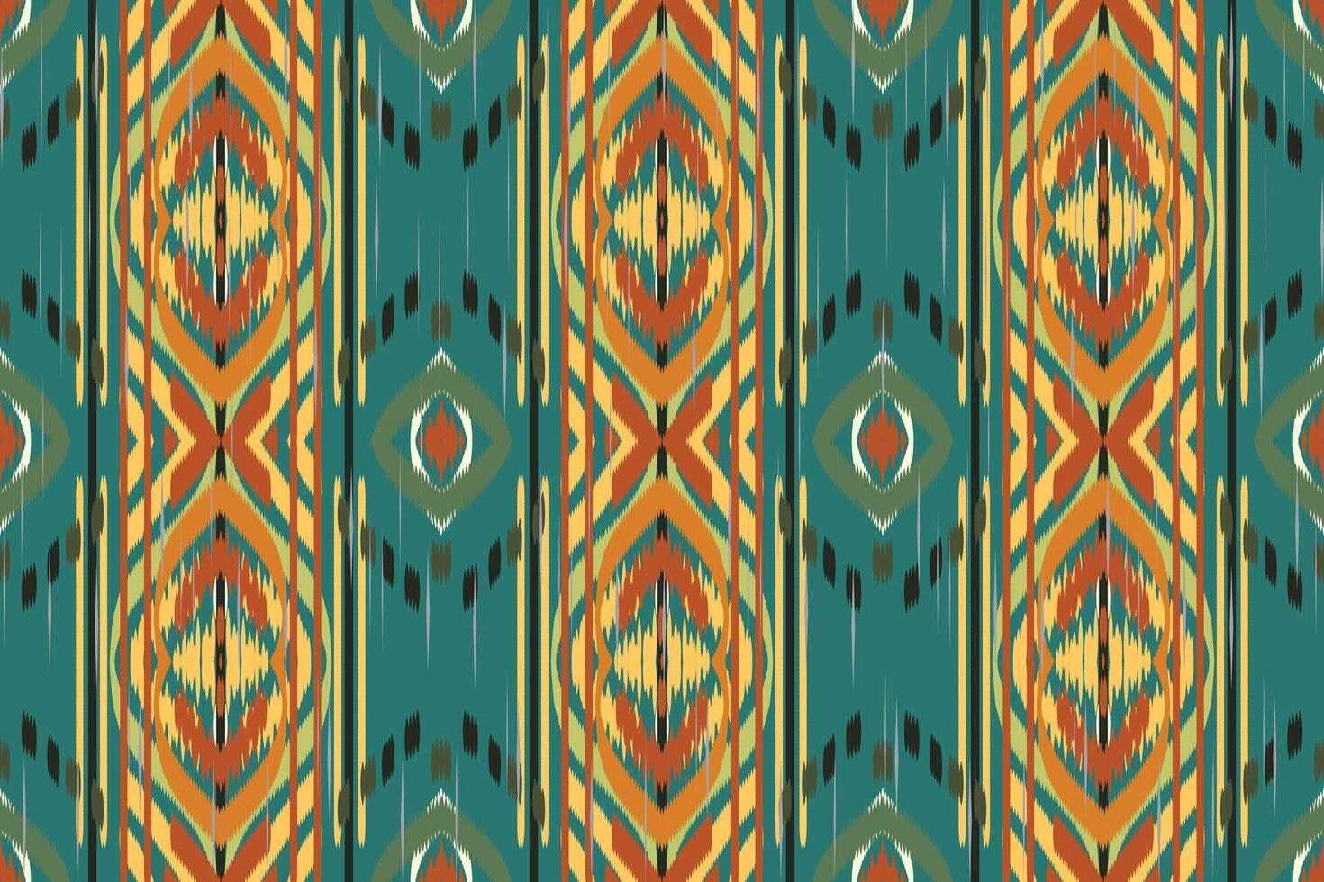 etnisch ikat tropisch traditioneel patroon volk antiek achtergrond. kunst grafisch afdrukken ontwerp voor tapijt kleding stof structuur textiel behang achtergrond backdrop tapijt. vector