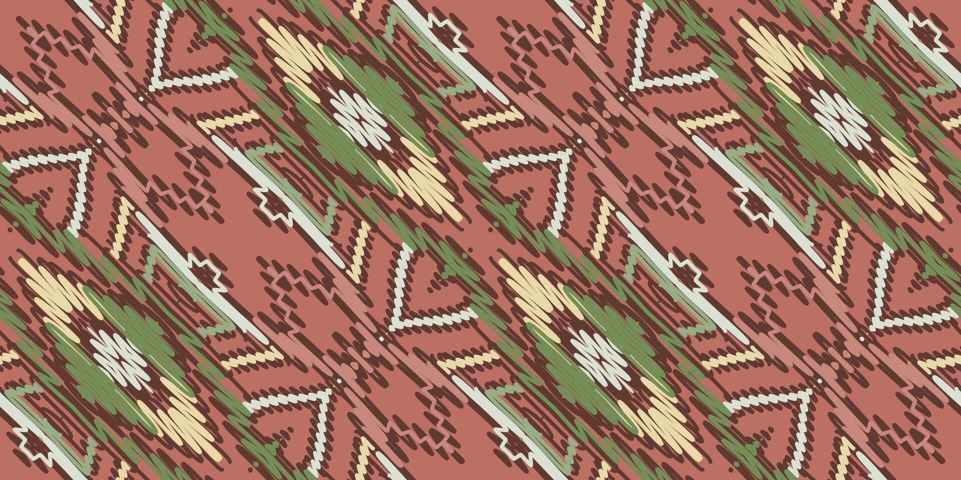 barok patroon naadloos inheems Amerikaans, motief borduurwerk, ikat borduurwerk vector ontwerp voor afdrukken grens borduurwerk oude Egypte