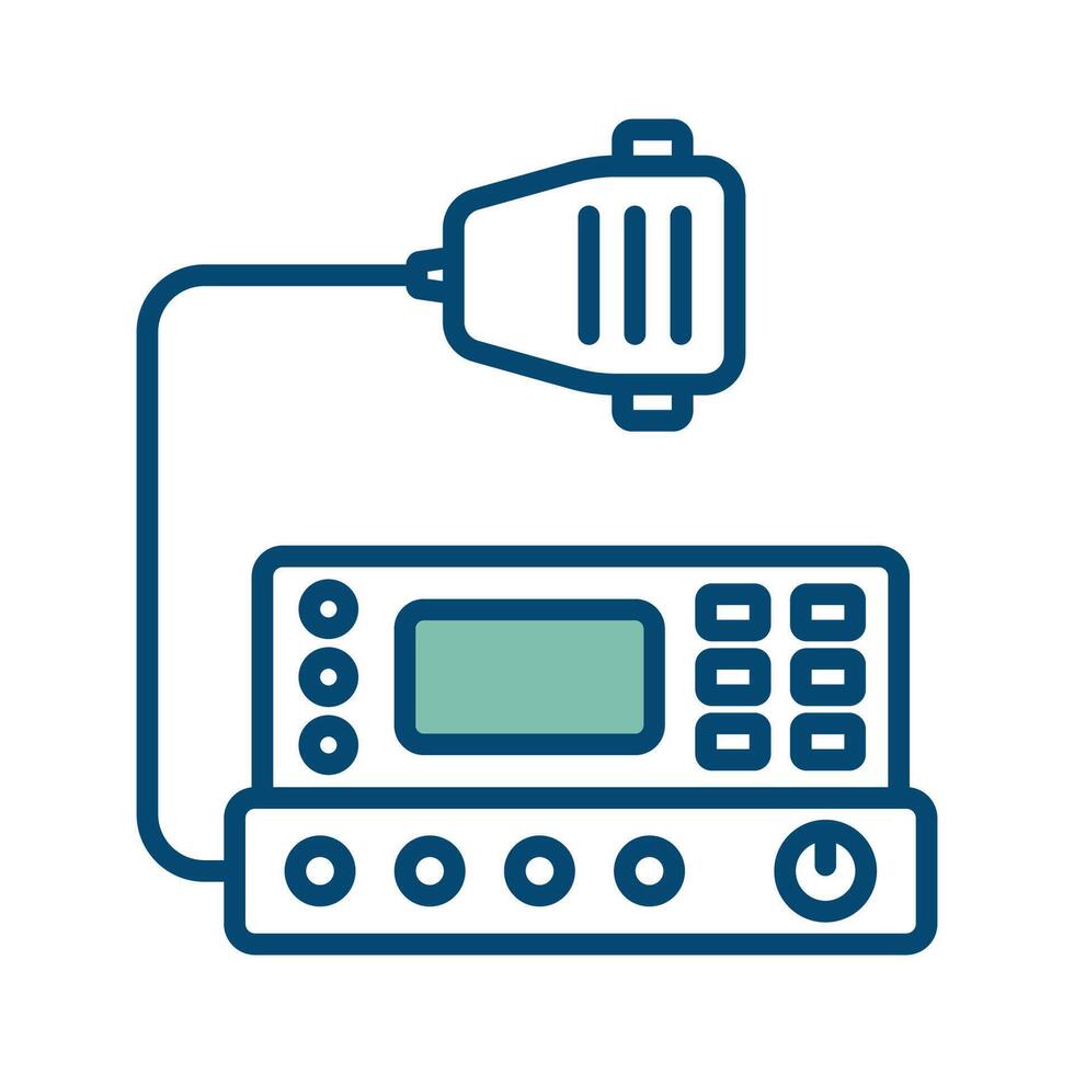 tranceiver radio icoon vector ontwerp sjabloon in wit achtergrond