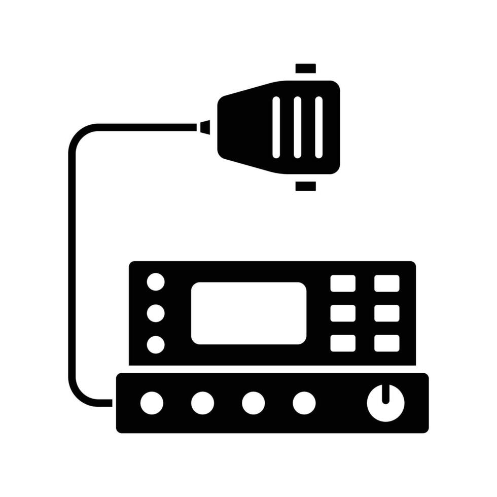 tranceiver radio icoon vector ontwerp sjabloon in wit achtergrond