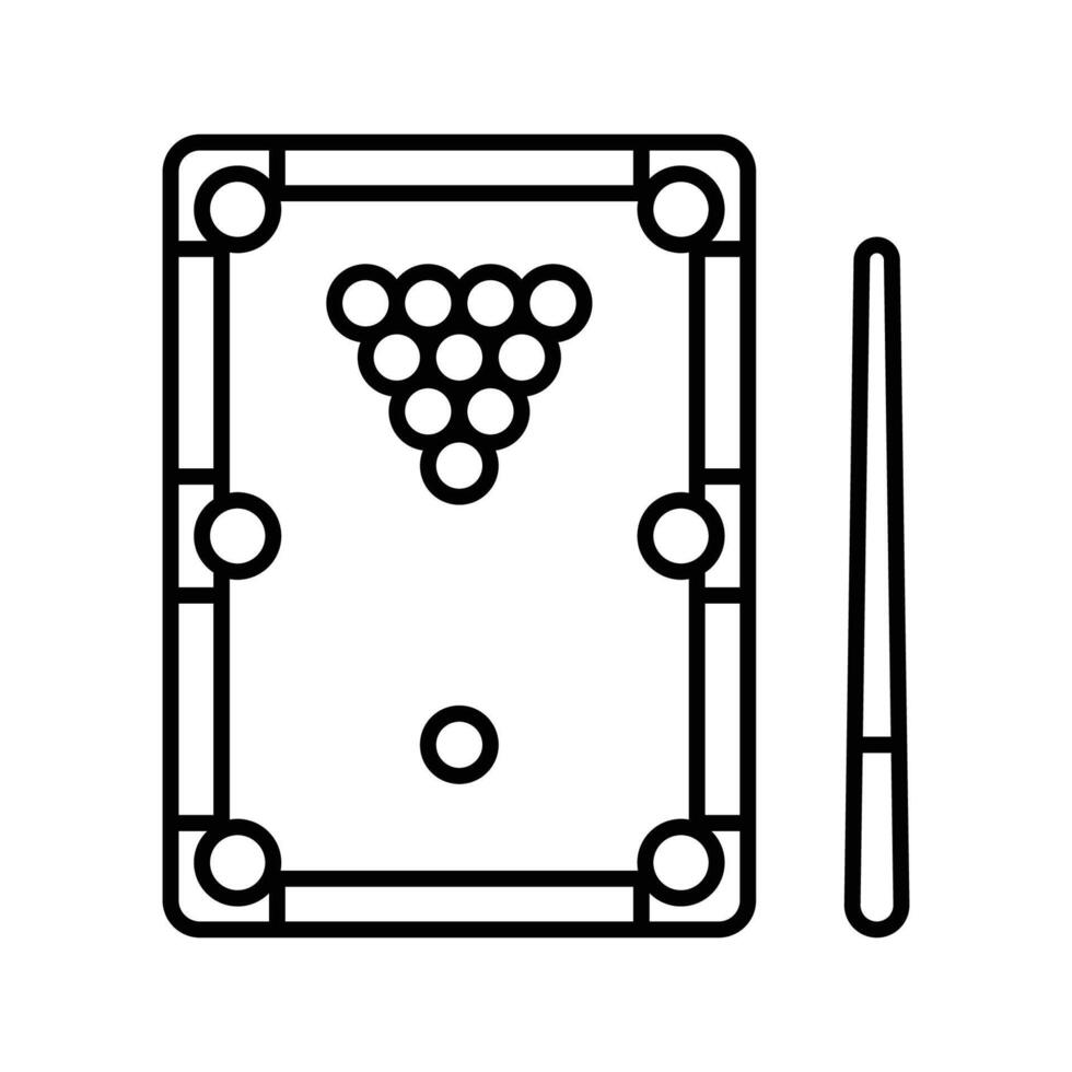 biljart tafel icoon vector ontwerp sjabloon in wit achtergrond