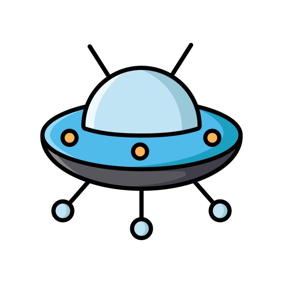 ufo icoon vector ontwerp sjabloon in wit achtergrond