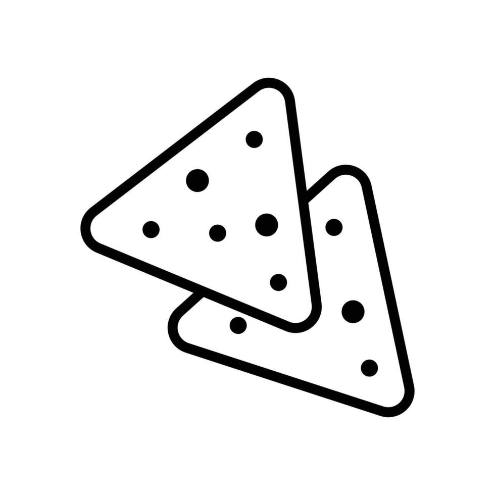 tortilla chips icoon vector ontwerp sjabloon in wit achtergrond