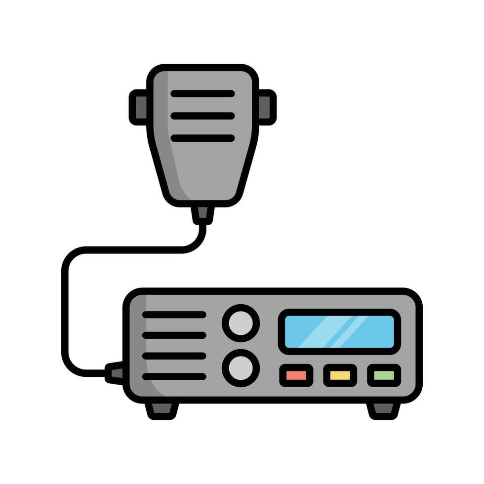 tranceiver radio icoon vector ontwerp sjabloon in wit achtergrond