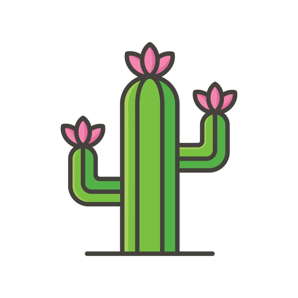 cactus icoon vector ontwerp sjabloon in wit achtergrond
