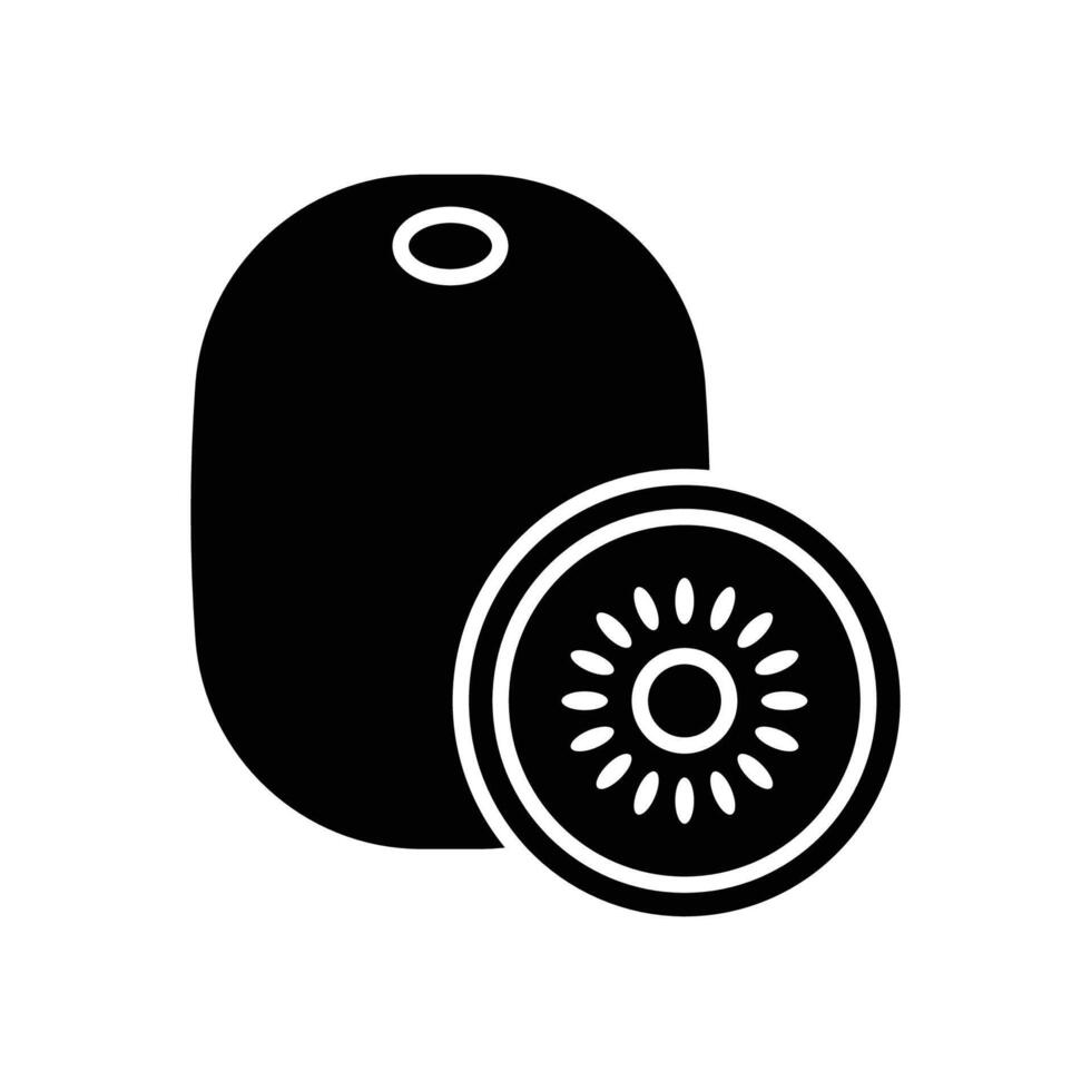 kiwi fruit icoon vector ontwerp sjabloon in wit achtergrond