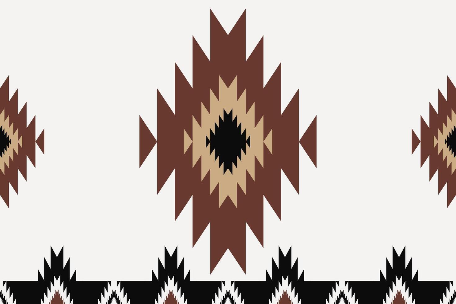 zuidwestelijk meetkundig grens patroon. aztec Navajo meetkundig vorm naadloos patroon rustiek Boheems stijl. zuidwesten meetkundig patroon gebruik voor textiel grens, huis decoratie elementen, enz. vector