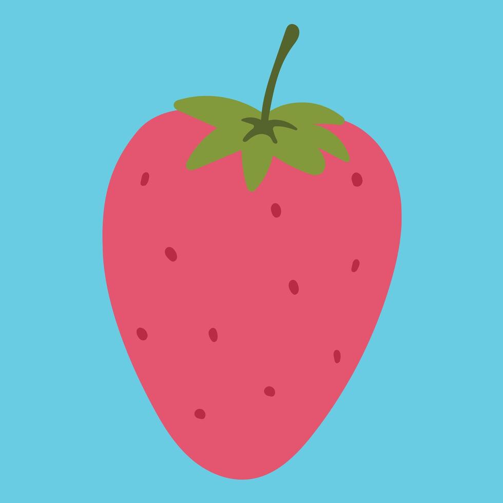 de aardbei fruit vector illustratie