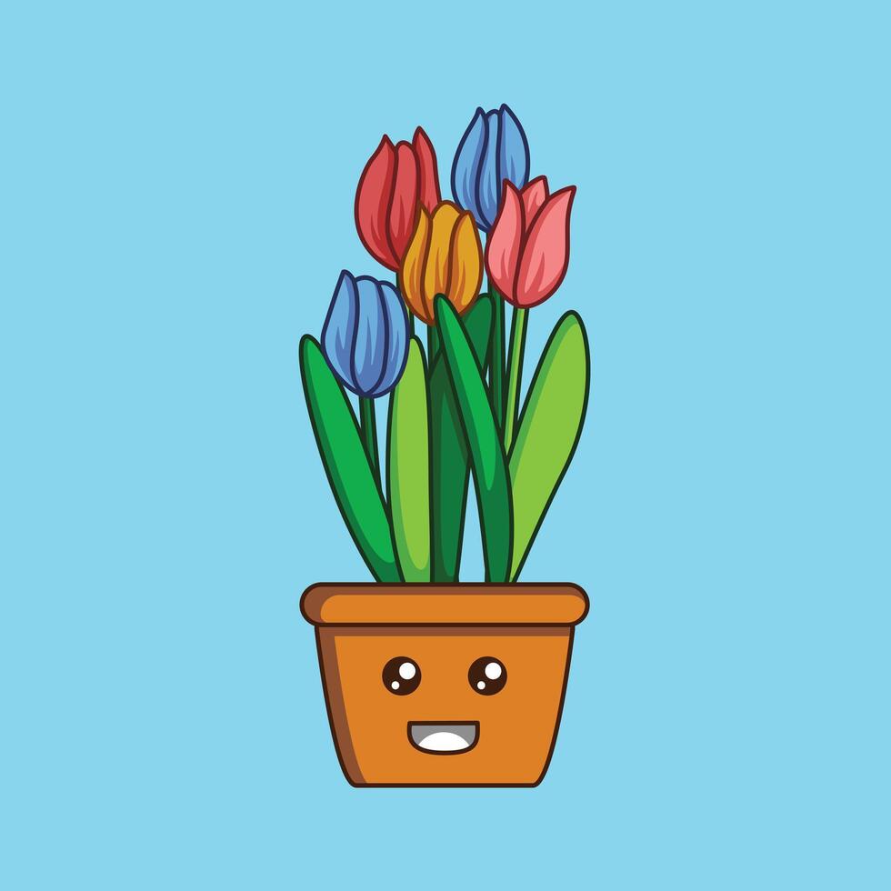 afdrukken van schattig bloem vector