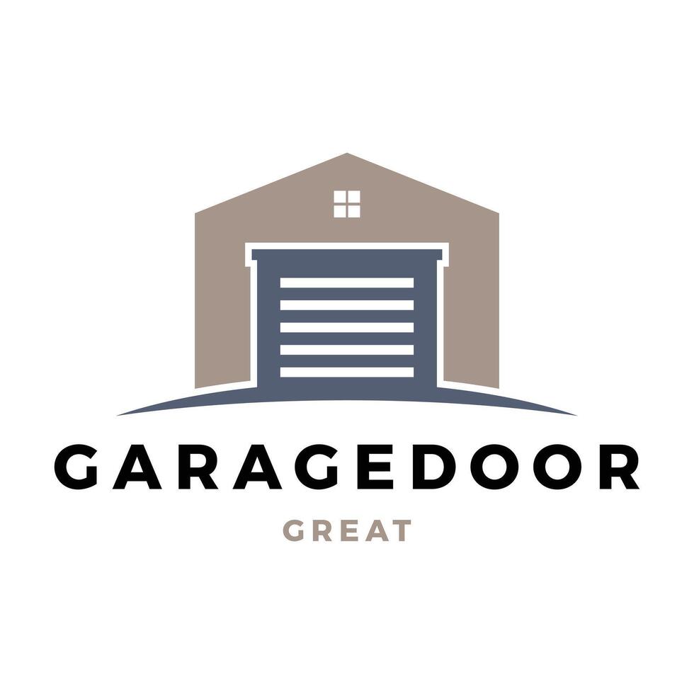 garage deur icoon logo ontwerp sjabloon vector