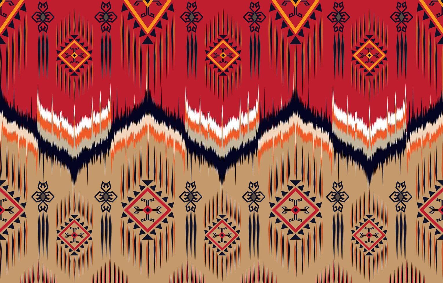 Afrikaanse ikat paisley naadloos patroon. meetkundig etnisch oosters patroon traditioneel Aan blauw achtergrond. aztec stijl abstract vector illustratie.ontwerp voor textuur, stof, kleding, inwikkeling, tapijt.