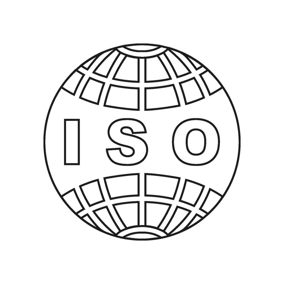 iso symbool icoon vector