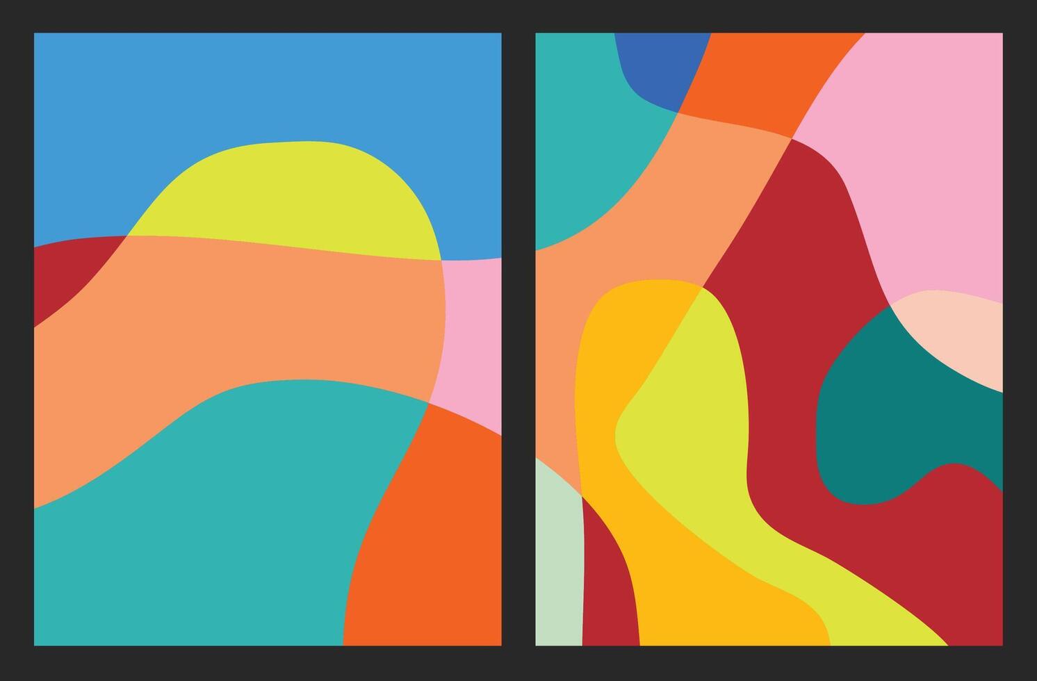 abstract vloeistof kleurrijk achtergronden voor Hoes afdrukken kunst sociaal media folder en poster vector