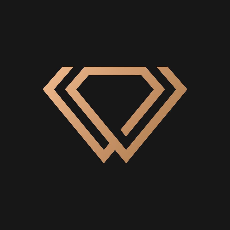 diamant vector logo icoon ontwerp sjabloon