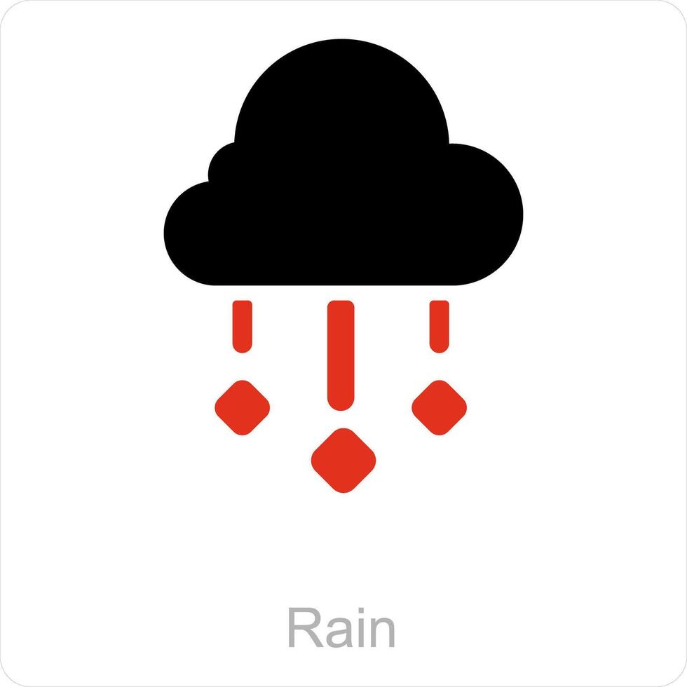 regen en weer icoon concept vector
