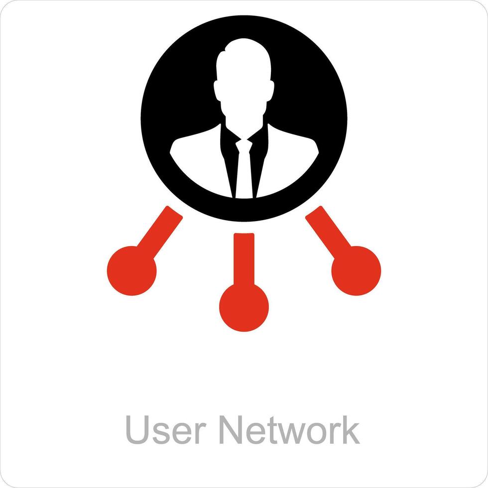 gebruiker netwerk en koppeling icoon concept vector