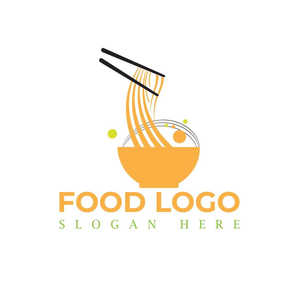 voedsel logo ontwerp sjabloon icoon symbool voor cafe, restaurant, Koken bedrijf en biologisch voedsel symbolen met fruit en groenten. vector