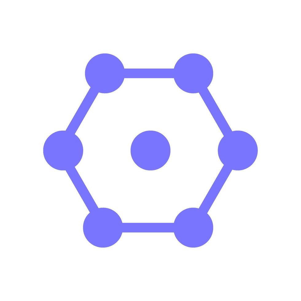 zeshoekig structureel traliewerk crypto symbool vector