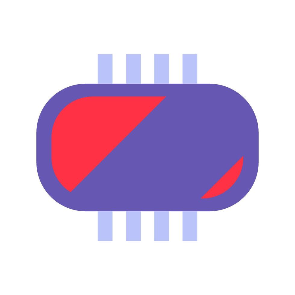 onderdeel, spaander CPU microprocessor icoon vector