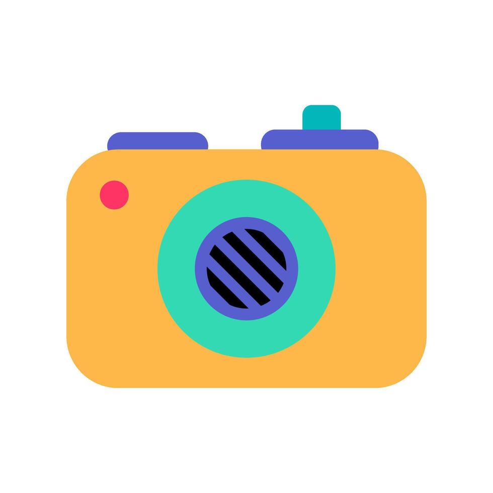 foto camera verjaardag partij kleur beroerte icoon vector