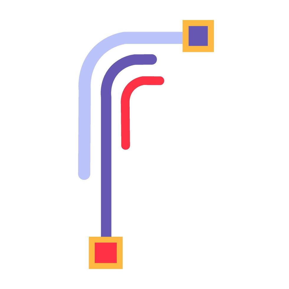 kabel contour mengsel van draad structuren icoon vector