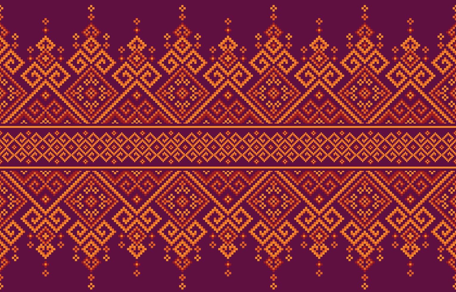 meetkundig etnisch naadloos patroon.etnisch patroon motief boho retro textiel ikat vector grafisch mooi achtergrond.