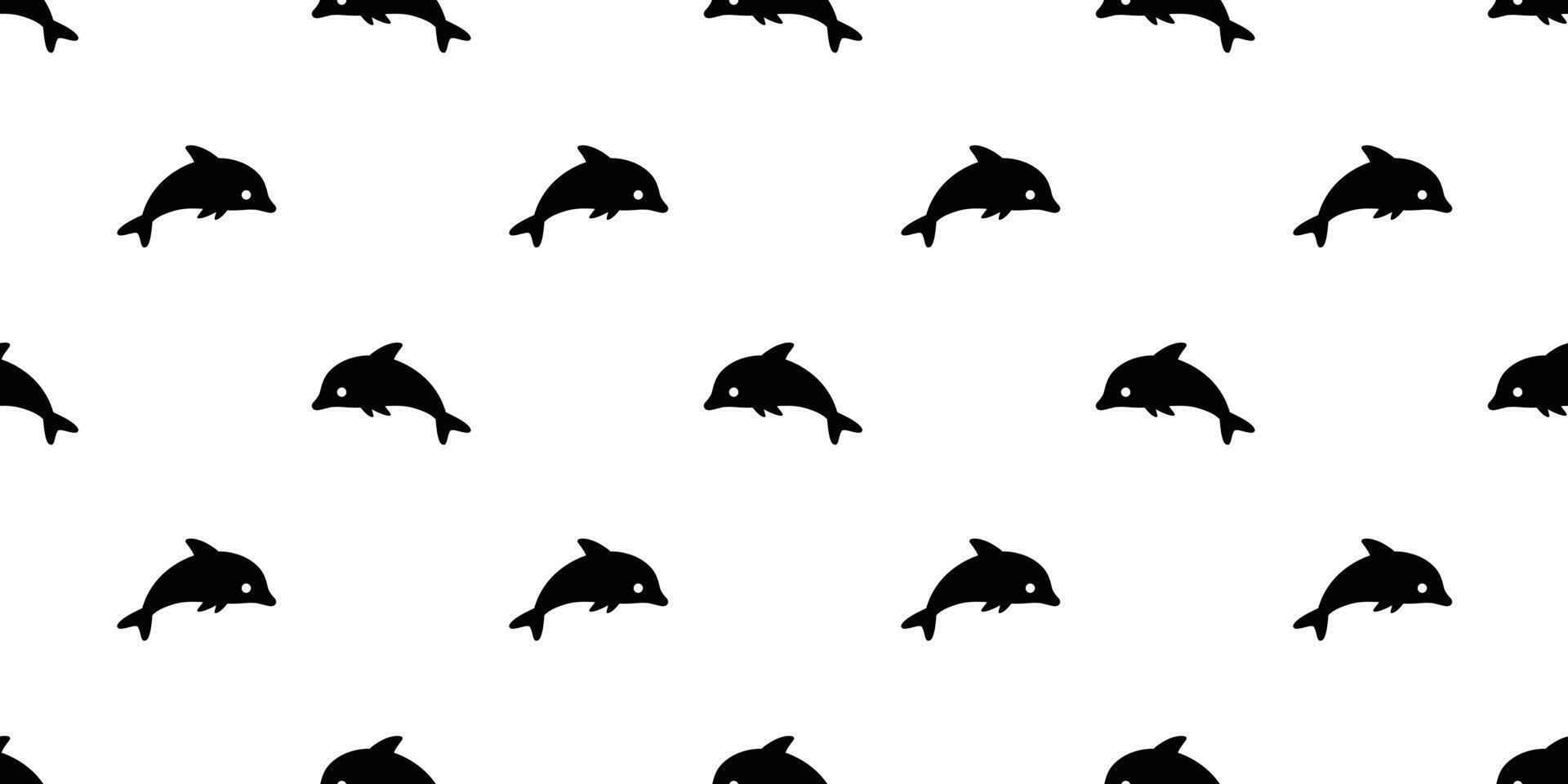 dolfijn naadloos patroon vis vector haai tonijn tekening tekenfilm Zalm walvis Golf oceaan zee sjaal geïsoleerd herhaling behang tegel achtergrond illustratie textiel ontwerp