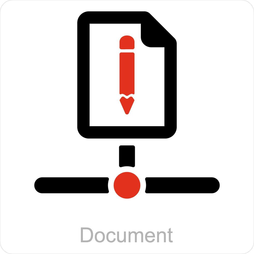 e document en onderwijs icoon concept vector