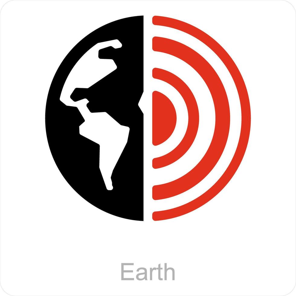 aarde en eco icoon concept vector