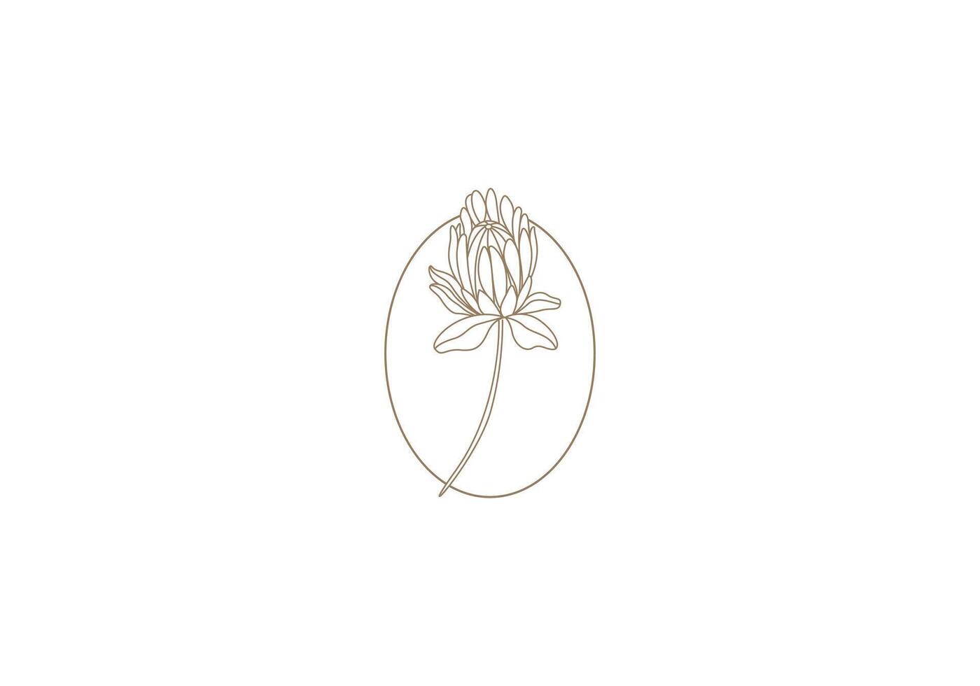 logo protea bloem,feminisme, minimalistisch, modern, logo lijn, bewerkbare kleur vector