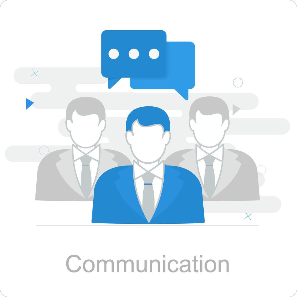 communicatie en netwerk icoon concept vector