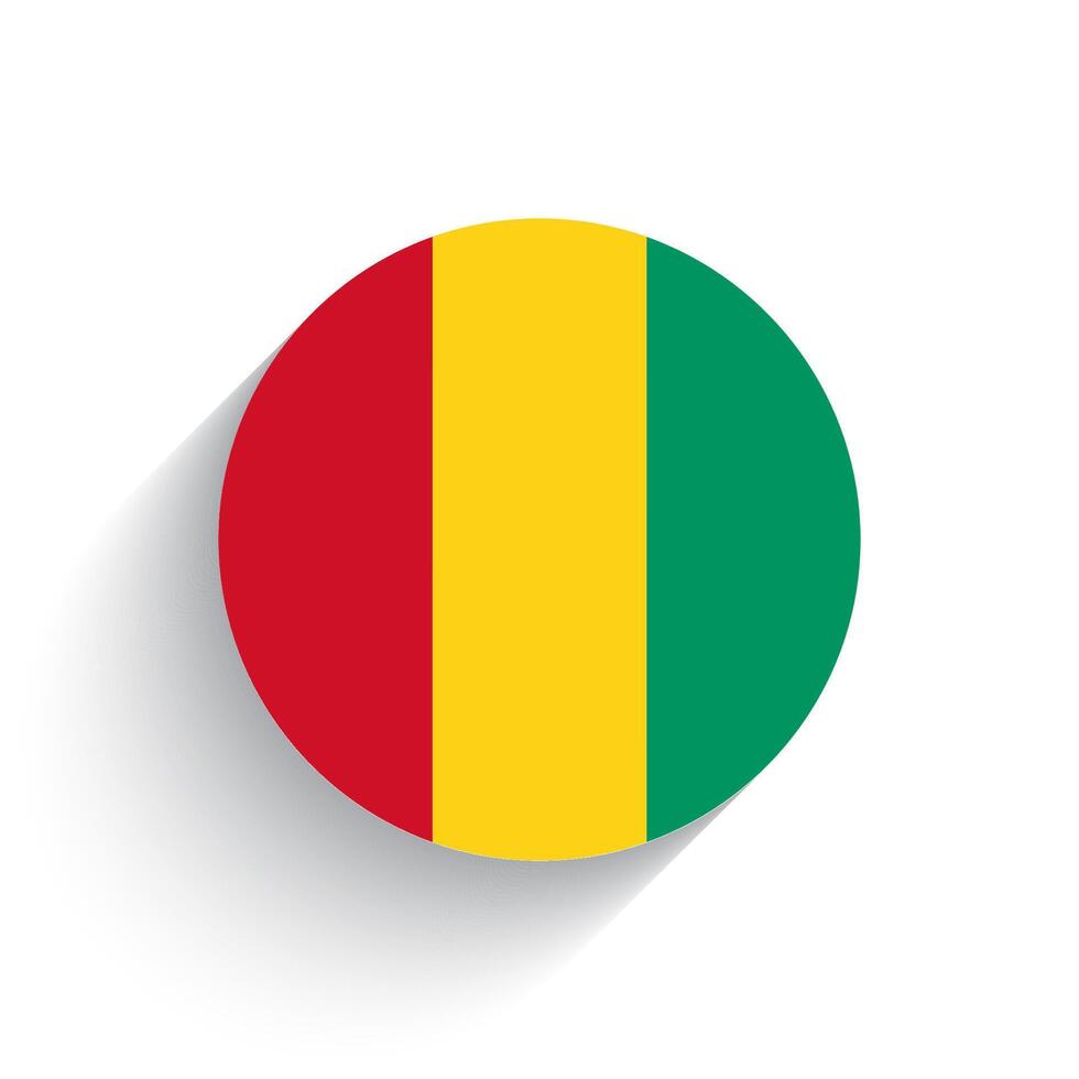 nationaal vlag van Guinea icoon vector illustratie geïsoleerd Aan wit achtergrond.