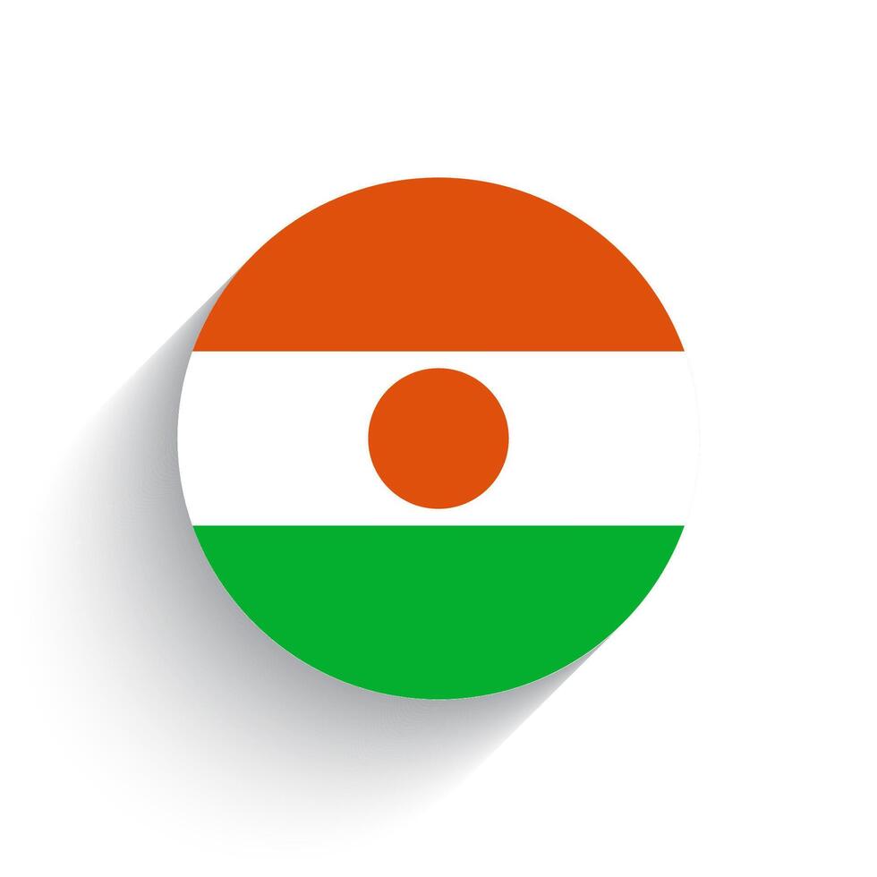 nationaal vlag van Niger icoon vector illustratie geïsoleerd Aan wit achtergrond.