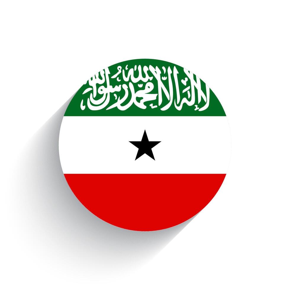 nationaal vlag van somalië icoon vector illustratie geïsoleerd Aan wit achtergrond.