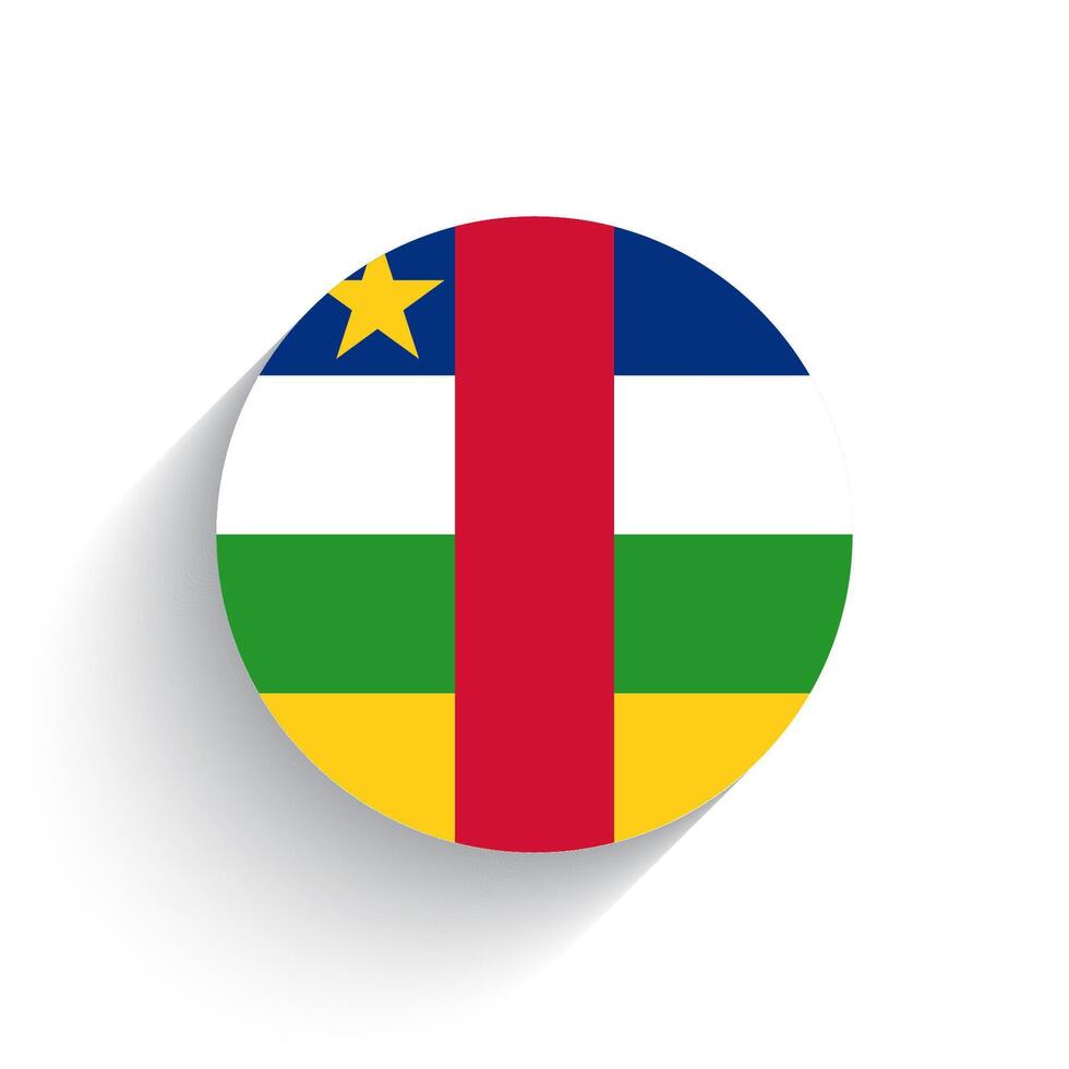 nationaal vlag van centraal Afrika republiek icoon vector illustratie geïsoleerd Aan wit achtergrond.