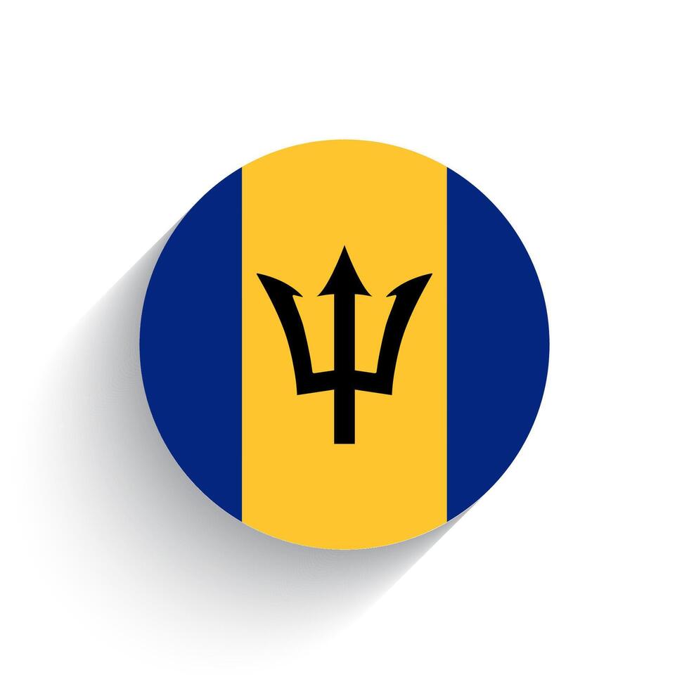 nationaal vlag van Barbados icoon vector illustratie geïsoleerd Aan wit achtergrond.