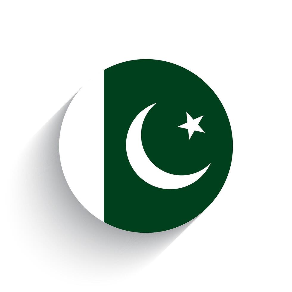 nationaal vlag van Pakistan icoon vector illustratie geïsoleerd Aan wit achtergrond.