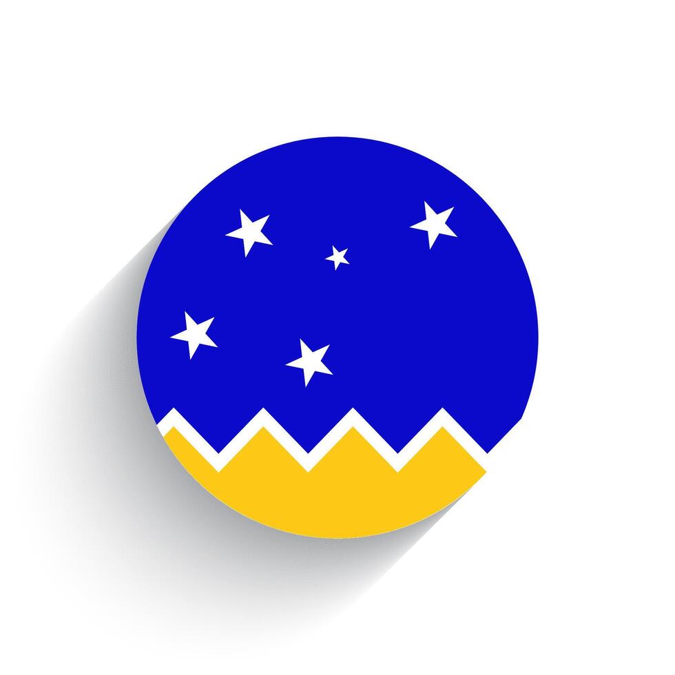 nationaal vlag van chileens antarctisch gebied icoon vector illustratie geïsoleerd Aan wit achtergrond.