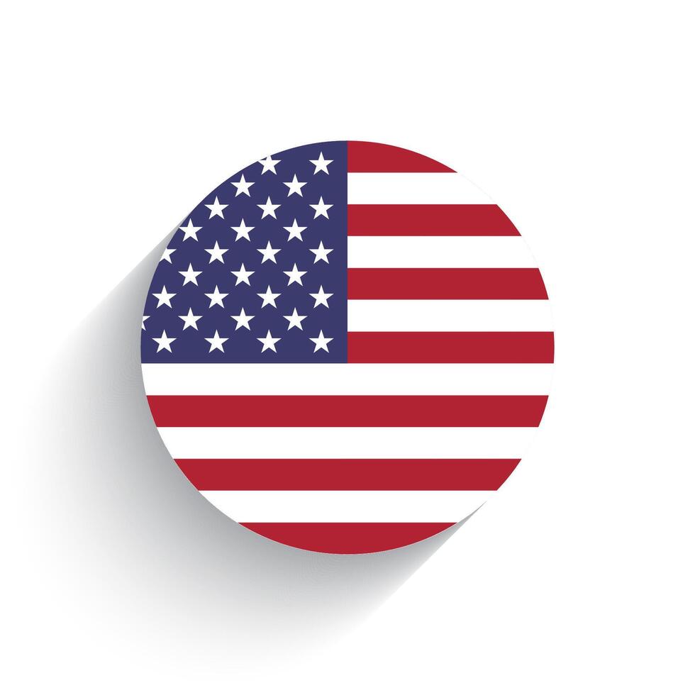 nationaal vlag van Verenigde Staten van Amerika icoon vector illustratie geïsoleerd Aan wit achtergrond.