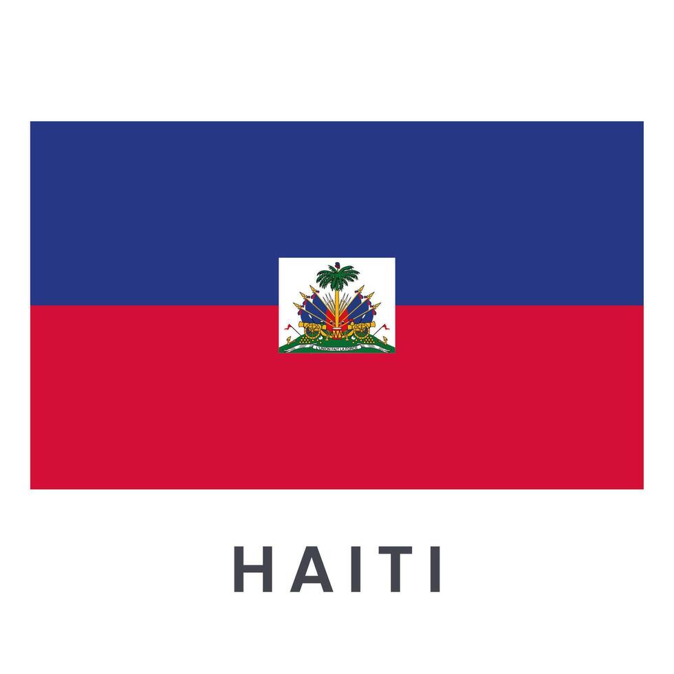 Haïti vlag vector geïsoleerd Aan wit achtergrond.
