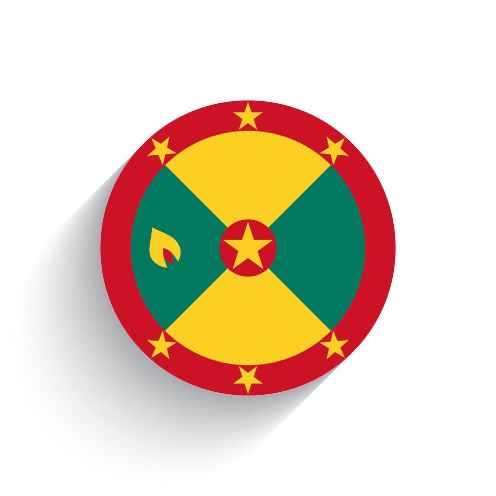 nationaal vlag van Grenada icoon vector illustratie geïsoleerd Aan wit achtergrond.